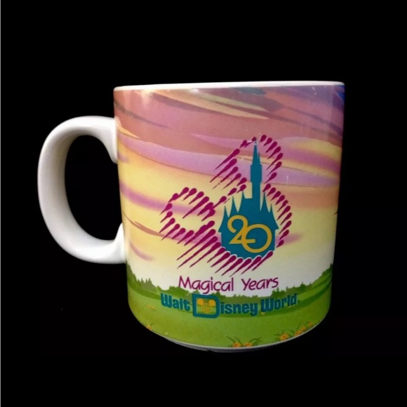 Vintage Walt Disney World Mug 20th Anniversary 20 Magical Years Mickey Cup - Picture 3 of 7